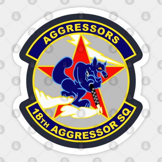 18th Aggressor Squadron Blue Foxes Sticker by MBK